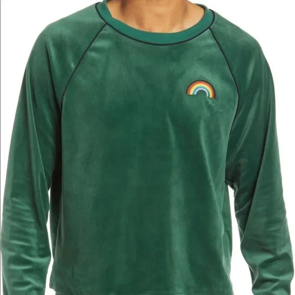 BP Green Velour Green Pride Sweatshirt Size Small - Picture 4 of 10